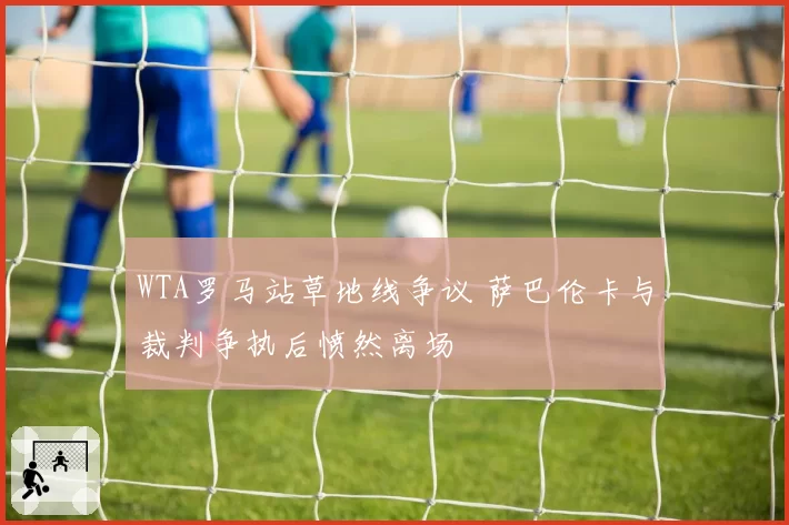 WTA罗马站草地线争议 萨巴伦卡与裁判争执后愤然离场